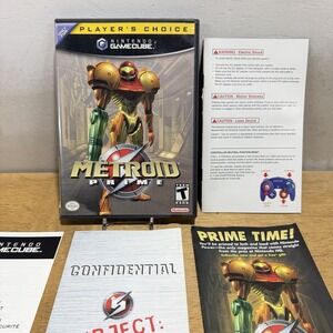 Metroid Prime (Nintendo GameCube, 2004) Complete CIB Tested